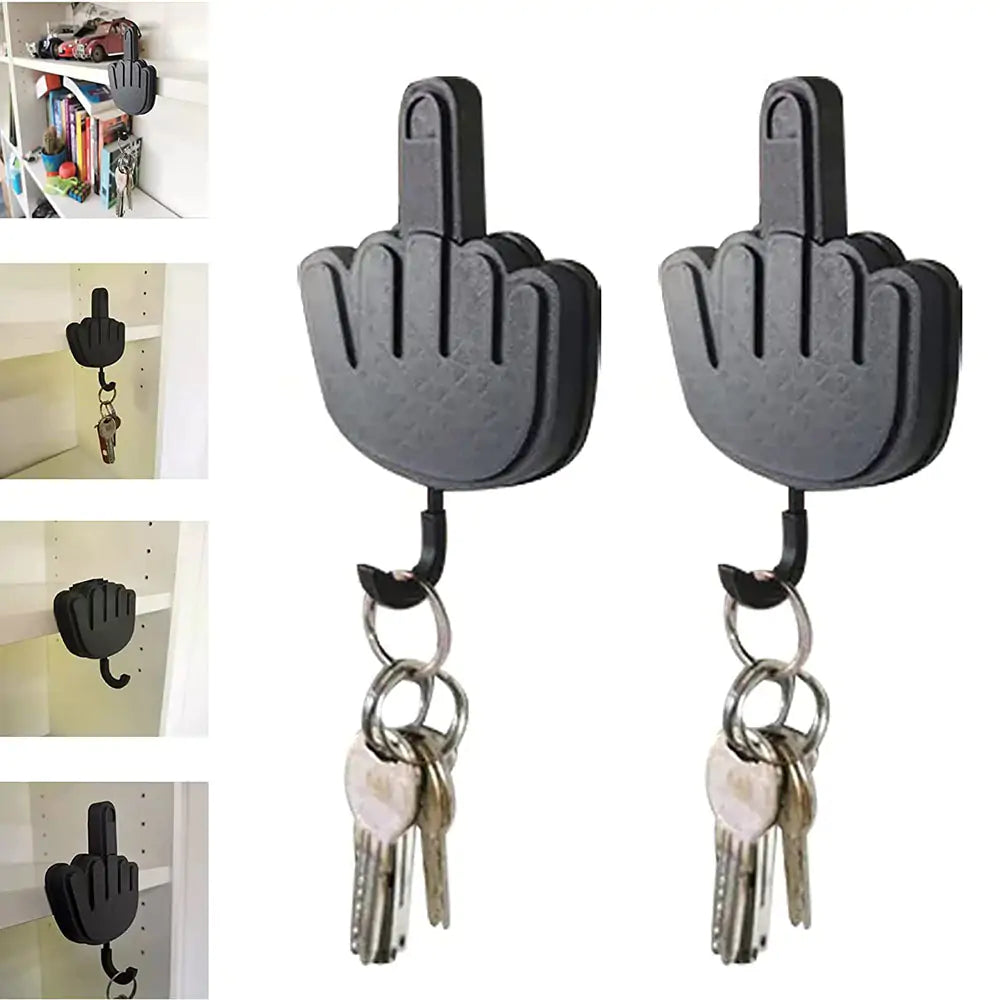 Middle Finger Hook Key Holder