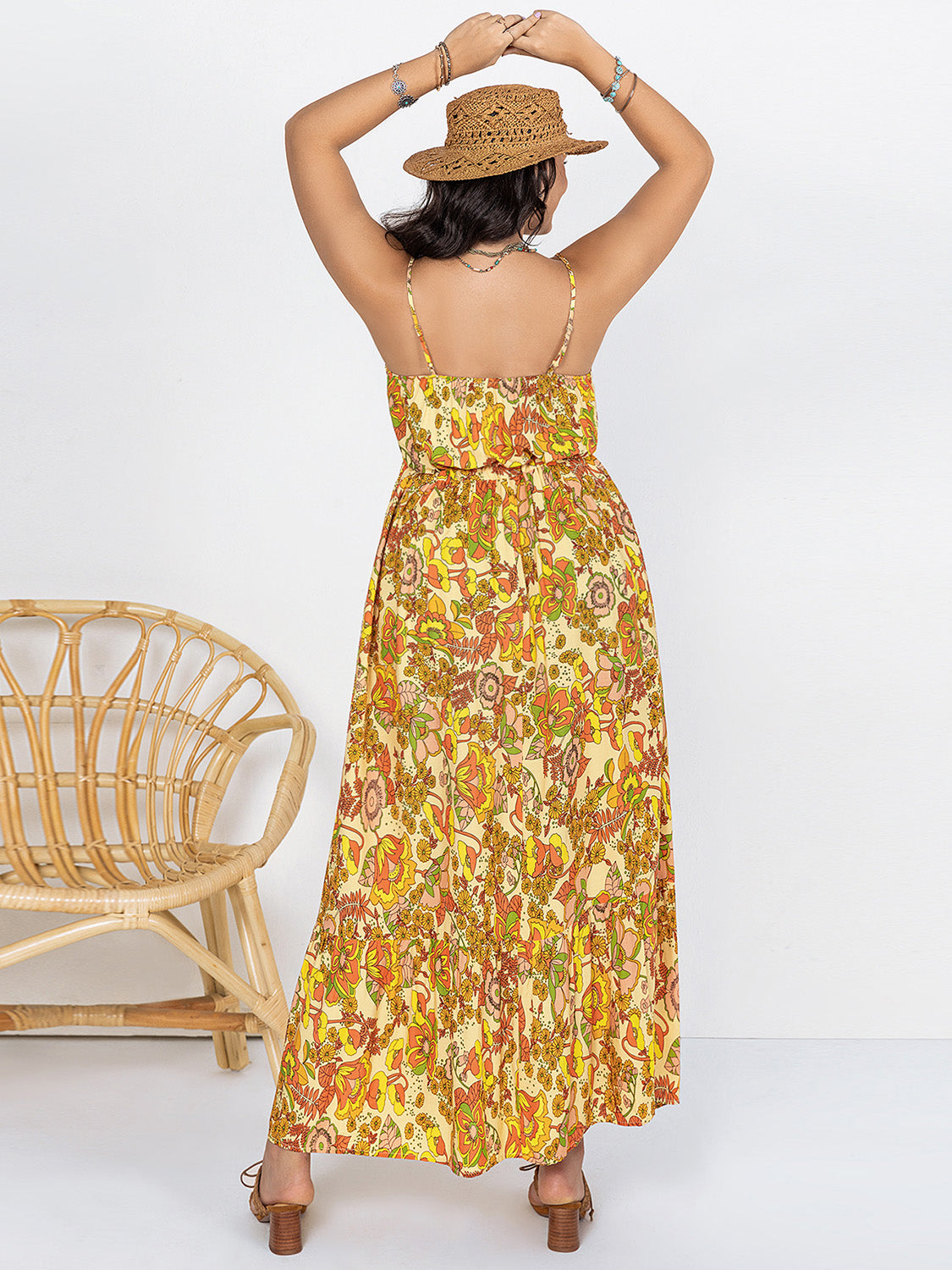 Plus Size Take Me on A VACAY V-Neck Maxi Cami Dress