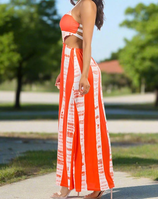 ISLAND CHICK MAXI DRESS [ORANGE]