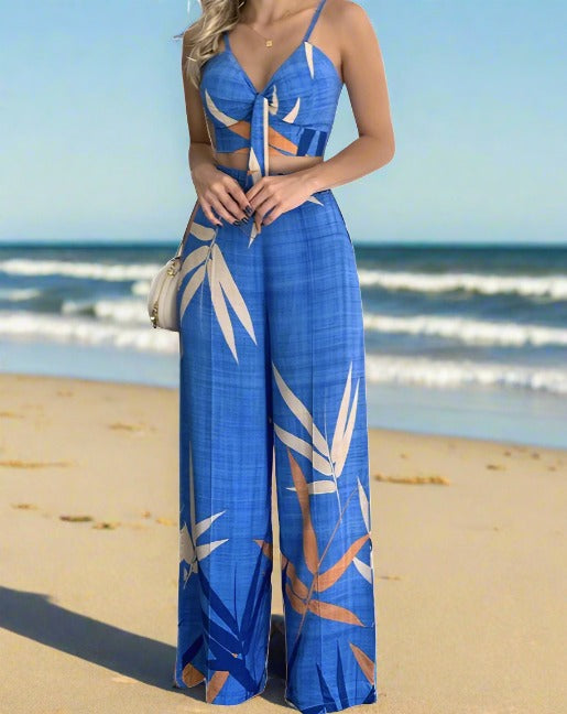 ALI SEXY SUMMER TWO PIECE PANT SET