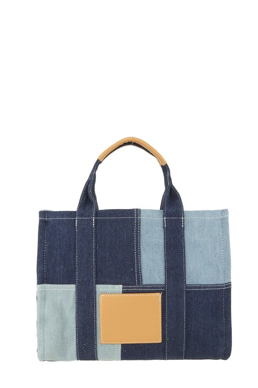 The Tote Denim Crossbody Bag