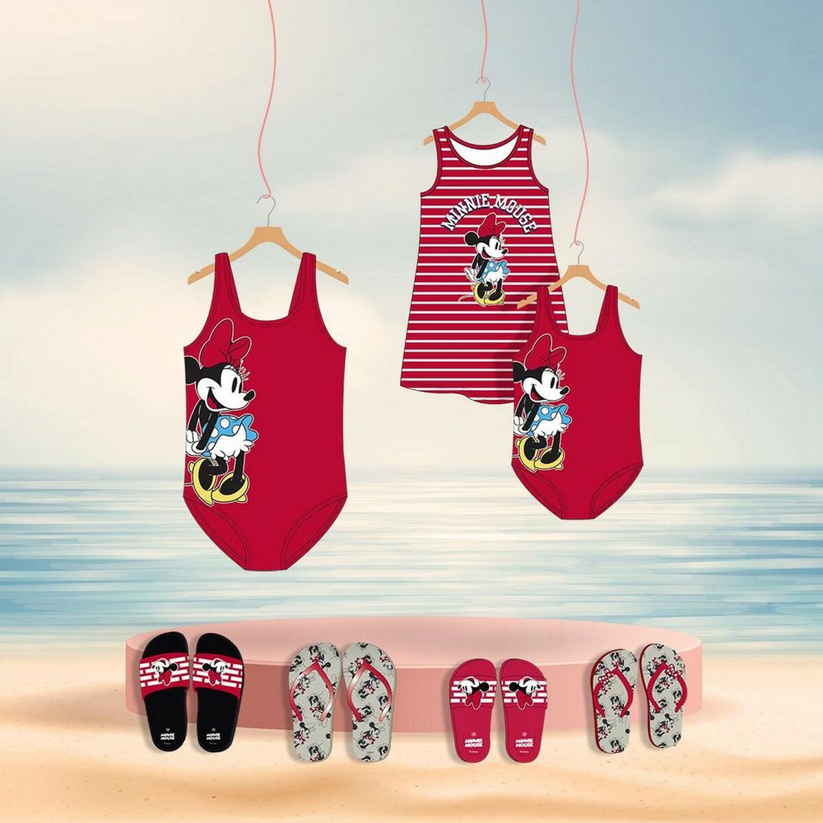 Dress Minnie Mouse Red-4