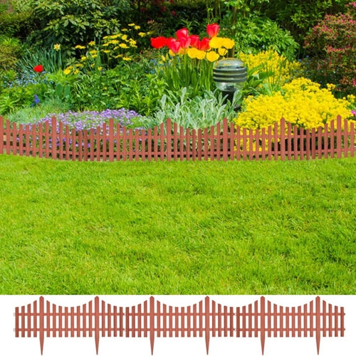 White Lawn Divider 17 pcs 32.8 ft