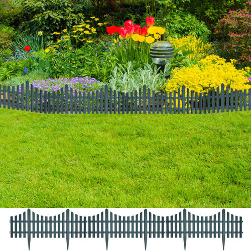 White Lawn Divider 17 pcs 32.8 ft