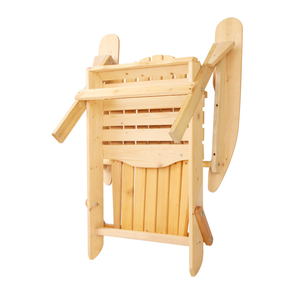 Gardeon Outdoor Chairs Furniture Beach Chair Lounge Wooden Adirondack