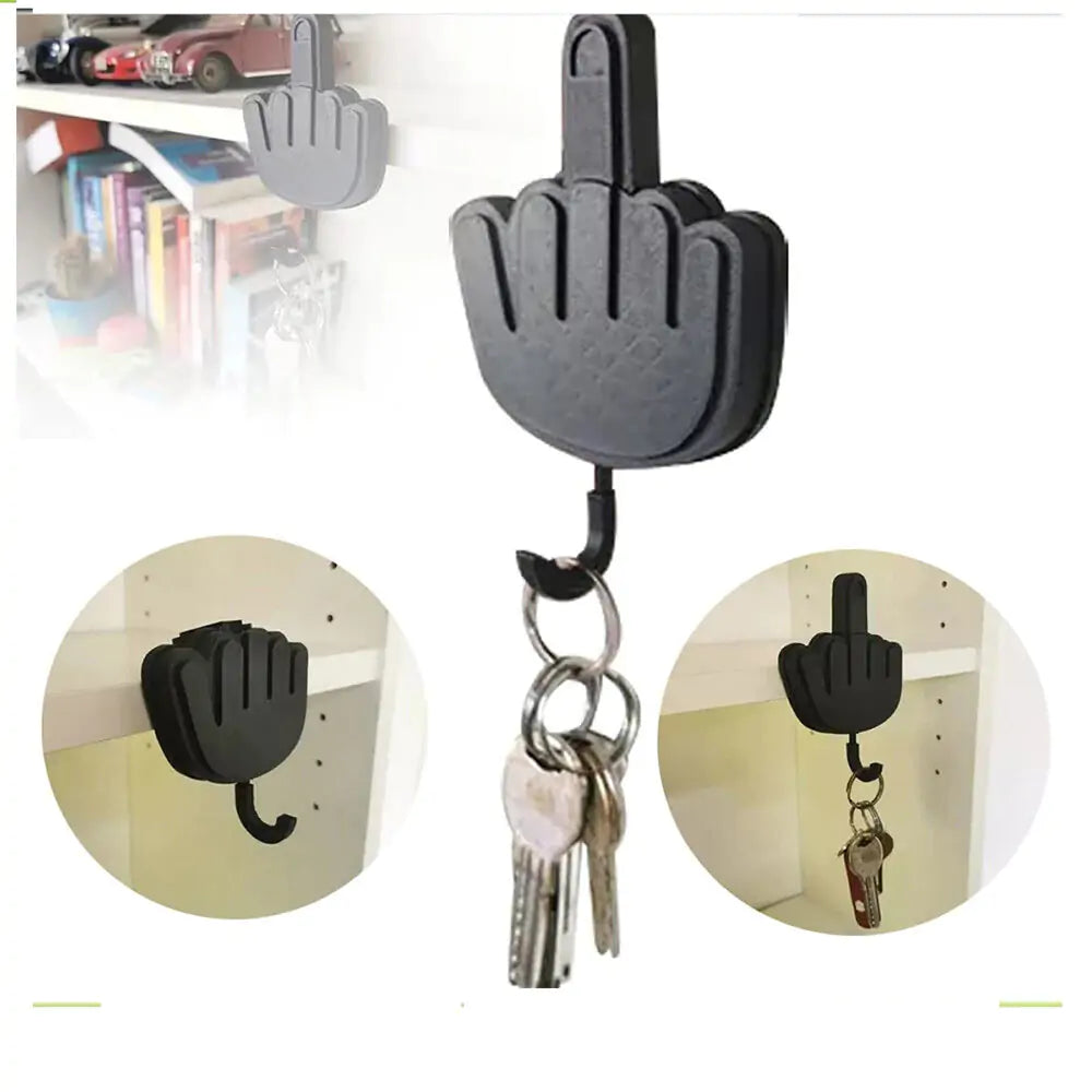 Middle Finger Hook Key Holder