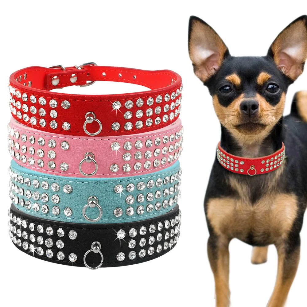 Bling Rhinestone Collar for Small/Medium Pets