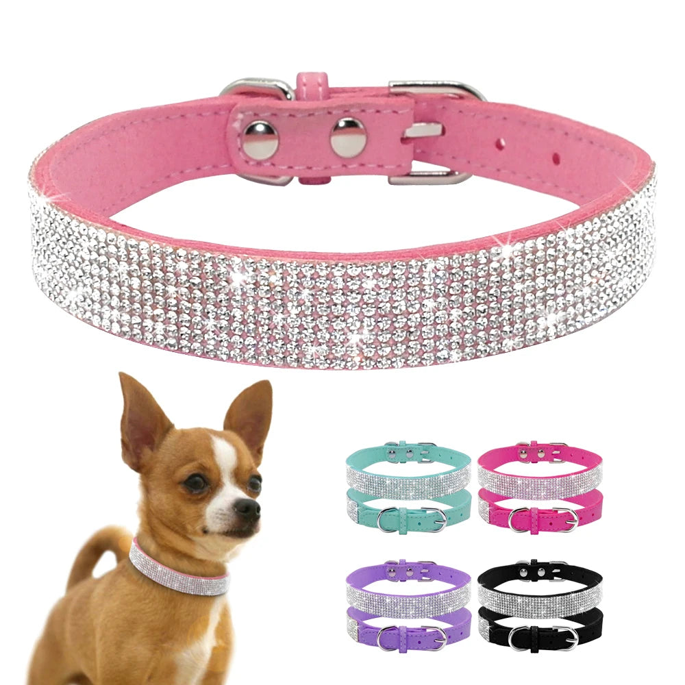 Bling Rhinestone Collar for Small/Medium Pets