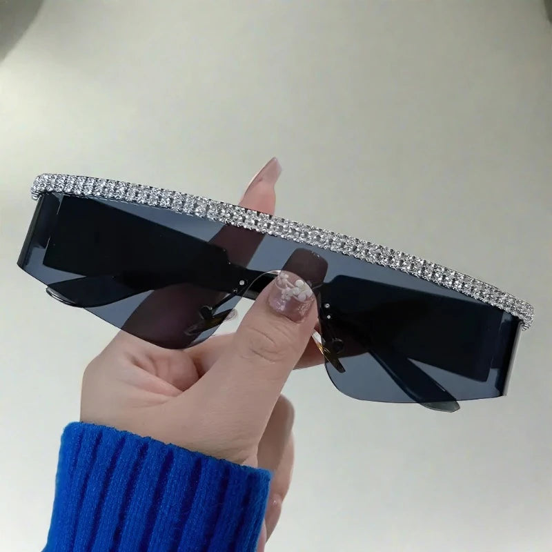 Y2k Rimless Diamond Sunglasses