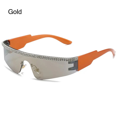 Y2k Rimless Diamond Sunglasses