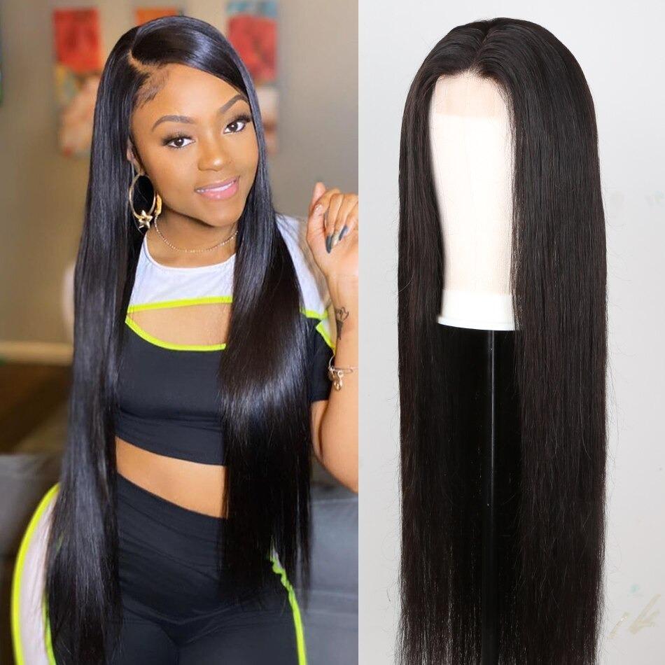 Straight Lace Closure Human Hair Wigs