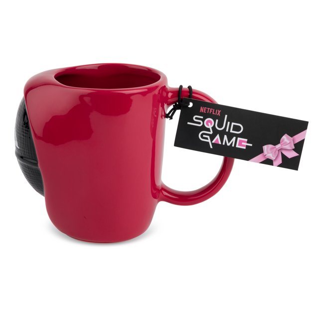 3D Netflix Squid Game Square Red Guard Mug, 18 oz