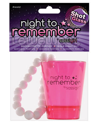 Night to remember shot glass