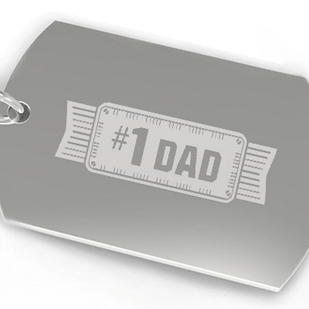 #1 Dad Key Chain