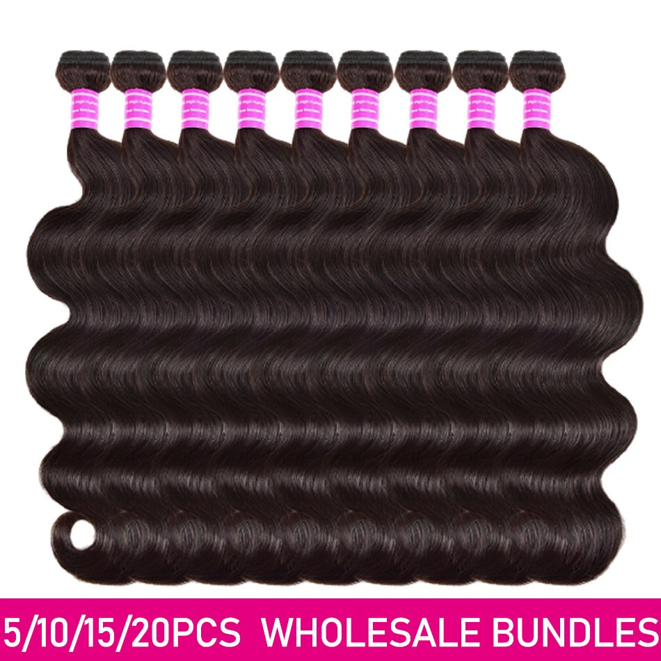 5/6/10/12 Bundles Brazilian Body Wave 10A Grade Human Hair