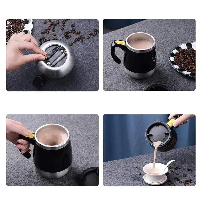 Stainless Steel Self-Stirring Mug