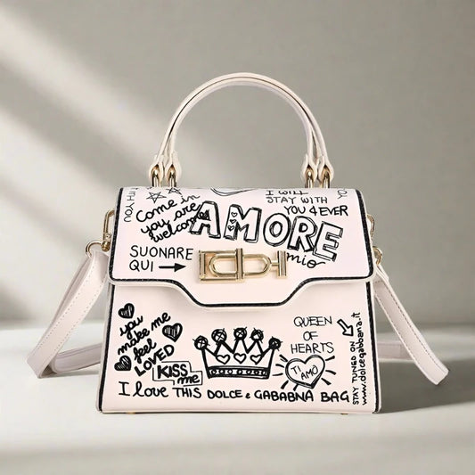 Amore Mini Graffiti Leather Bags